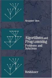 Algorithms and Programming by Alexander Shen