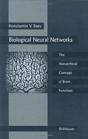 Cover of: Biological neural networks by K. V. Baev