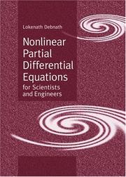 Cover of: Nonlinear partial differential equations for scientists and engineers