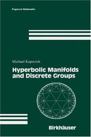 Cover of: Hyperbolic Manifolds and Discrete Groups