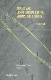 Cover of: Applied and Computational Control, Signals and Circuits | Biswa N. Datta