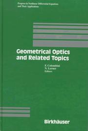 Cover of: Geometrical optics and related topics