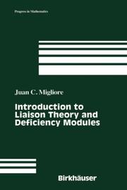 Cover of: Introduction to liaison theory and deficiency modules