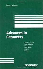 Cover of: Advances in Geometry by J.-L Brylinski, Jean-Luc Brylinski, Ranee Brylinski, Victor Nistor, Jean-Luc Brylinski, Ranee Brylinski, Victor Nistor