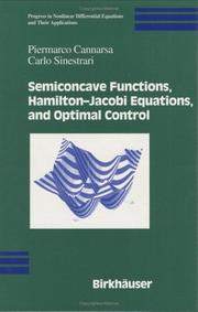 Cover of: Semiconcave Functions, Hamilton-Jacobi Equations, and Optimal Control (Progress in Nonlinear Differential Equations and Their Applications)