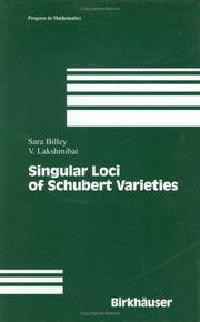 Cover of: Singular Loci of Schubert Varieties (Progress in Mathematics)