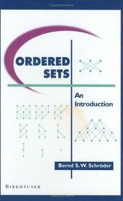 Cover of: Ordered Sets