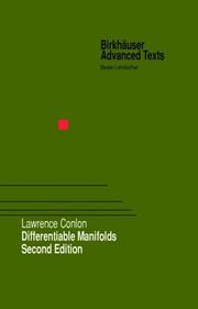 Cover of: Differentiable manifolds by Lawrence Conlon, Lawrence Conlon