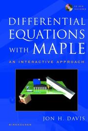 Cover of: Differential Equations with Maple: An Interactive Approach