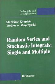 Cover of: Random Series and Stochastic Integrals: Single and Multiple (Probability and its Applications)