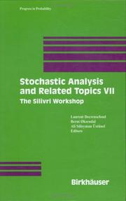 Cover of: Stochastic Analysis and Related Topics VII: Proceedings of the Seventh Silivri Workshop (Progress in Probability)