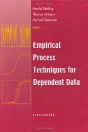 Cover of: Empirical Process Techniques for Dependent Data