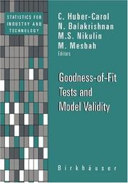 Cover of: Goodness-of-Fit Tests and Model Validity (Statistics for Industry and Technology) by 