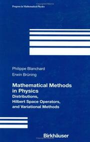 Cover of: Mathematical Methods in Physics by Philippe Blanchard, Erwin Bruening, Phillippe Blanchard