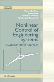 Cover of: Nonlinear Control of Engineering Systems: A Lyapunov-Based Approach (Control Engineering)