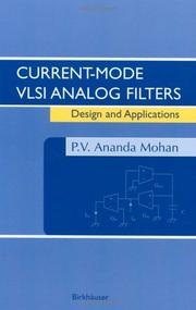Cover of: Current-Mode VLSI Analog Filters: Design and Applications