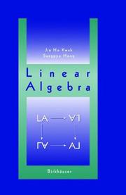 Cover of: Linear Algebra by Jin Ho Kwak, Sungpyo Hong