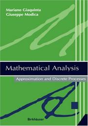 Cover of: Mathematical Analysis