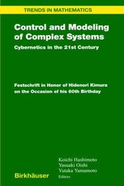 Cover of: Control and Modeling of Complex Systems