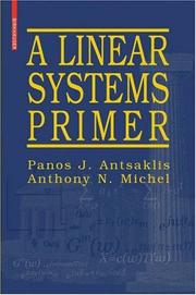 Cover of: A Linear Systems Primer