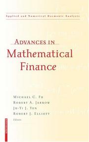 Cover of: Advances in Mathematical Finance (Applied and Numerical Harmonic Analysis)