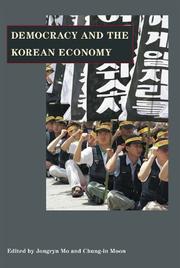 Cover of: Democracy and the Korean economy by edited by Jongryn Mo and Chung-in Moon.