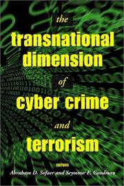 Cover of: The Transnational Dimension of Cyber Crime and Terrorism (Hoover National Security Forum Series)