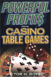 Cover of: Powerful Profits From Casino Table Games
