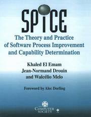 Cover of: SPICE by edited by Khaled El Emam, Jean-Normand Drouin, and Walcélio Melo ; [foreword by Alec Dorling].
