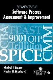 Cover of: Elements of Software Process Assessment & Improvement by 