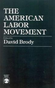 Cover of: The American labor movement