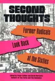 Cover of: Second thoughts by edited by Peter Collier and David Horowitz.