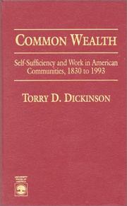 Cover of: Common wealth: self-sufficiency and work in American communities, 1830 to 1993