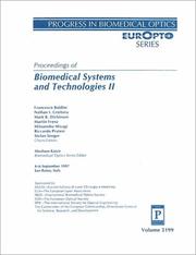 Cover of: Proceedings of biomedical systems and technologies II: 4-6   September 1997, San Remo, Italy