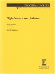 High-power laser ablation by Claude R. Phipps