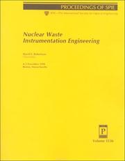 Cover of: Nuclear waste instrumentation engineering: 4-5 November 1998, Boston, Massachusetts