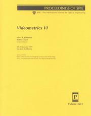 Cover of: Videometrics VI: 28-29 January, 1999, San Jose, California