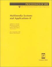 Cover of: Multimedia systems and applications II: 20-22 September, 1999, Boston, Massachusetts