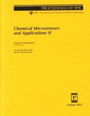 Cover of: Chemical microsensors and applications II: 19-20 September 1999, Boston, Massachusetts