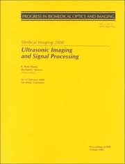 Cover of: Medical imaging 2000.: 16-17 February 2000, San Diego, California