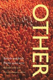 Cover of: Other: British and Irish poetry since 1970