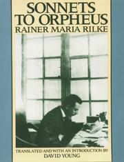 Cover of: Sonnets to Orpheus by Rainer Maria Rilke