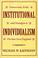 Cover of: Institutional individualism