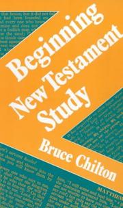 Cover of: Beginning New Testament study
