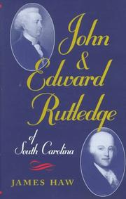 Cover of: John & Edward Rutledge of South Carolina
