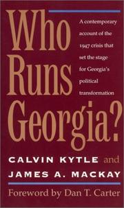 Cover of: Who runs Georgia?