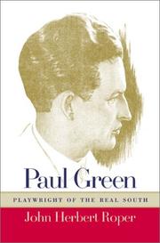 Cover of: Paul Green: playwright of the real South