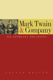 Cover of: Mark Twain & company: six literary relations