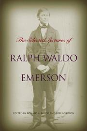 Cover of: The selected lectures of Ralph Waldo Emerson | Ralph Waldo Emerson