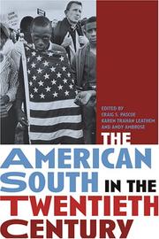 Cover of: The American South in the twentieth century